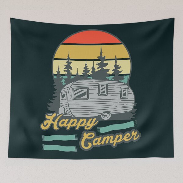 Item preview, Vintage happy camper designed and sold by SidTastic .