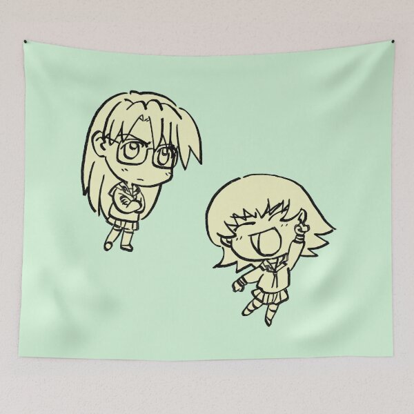 Item preview, I draw chibi yomi and tomo / azumanga daioh designed and sold by RansRoom.