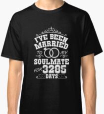 9th Wedding Anniversary Gift T-shirt. Couples Gifts Classic T-Shirt