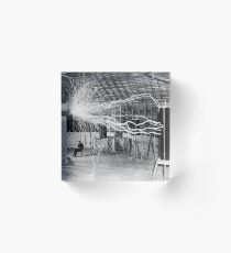 nikola tesla Acrylic Block