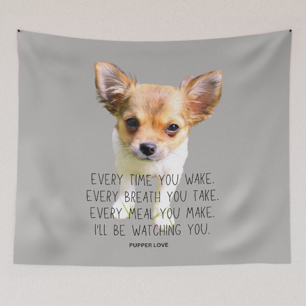 Item preview, I'll Be Watching You, Cute Funny Chihuahua Dog. Photo. Handwritten Text designed and sold by JellyBeenzz.