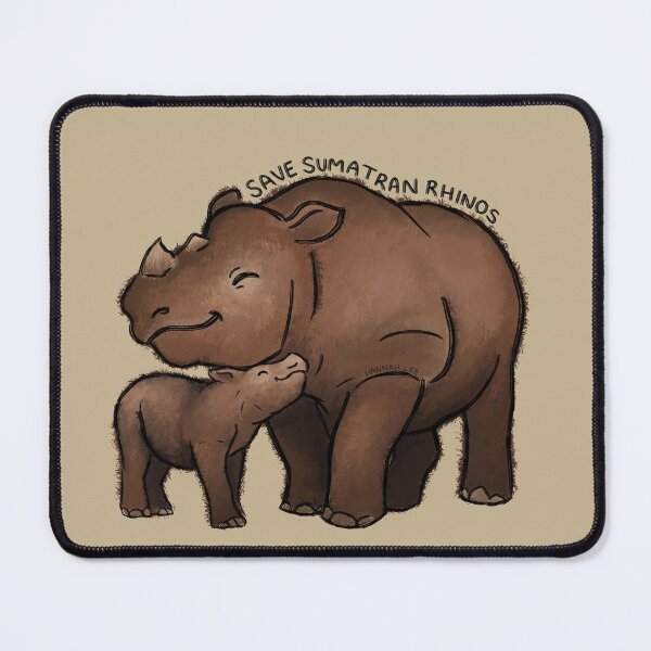 Item preview, Save Sumatran Rhinos designed and sold by PinkRhino24.