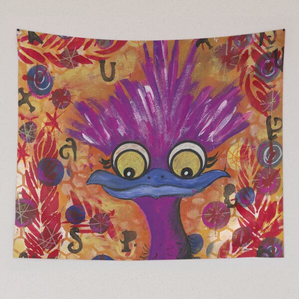 Item preview, purple emu designed and sold by Bobbleheadnanna.