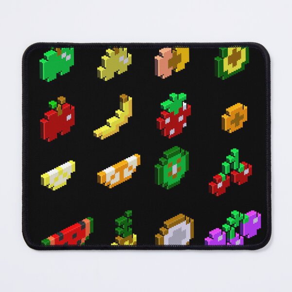 Item preview, 8 bit fruits, healthy vegan food, retro design designed and sold by Glucka.