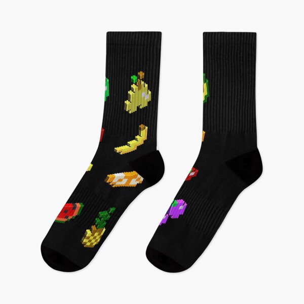 Item preview, 8 bit fruits, healthy vegan food, retro design designed and sold by Glucka.