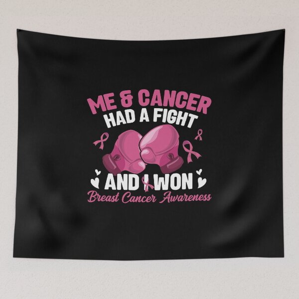 Item preview, Me And Cancer Had A Fight And I Won Breast Cancer Awareness designed and sold by bogiewatt6.