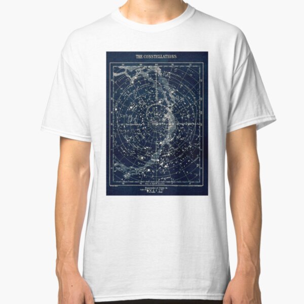 THE STAR CONSTELLATIONS : Vintage 1900 Galaxy Print Classic T-Shirt