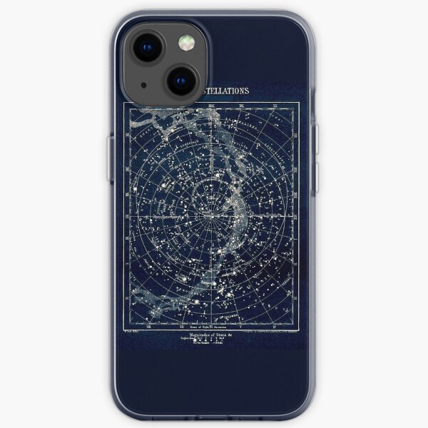 THE STAR CONSTELLATIONS : Vintage 1900 Galaxy Print iPhone Soft Case