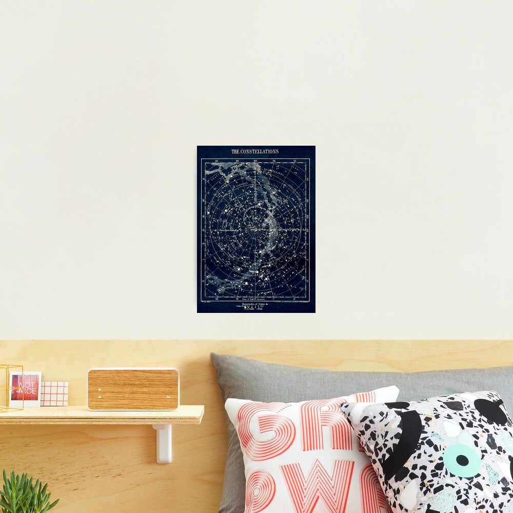 THE STAR CONSTELLATIONS : Vintage 1900 Galaxy Print Photographic Print