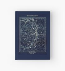 THE STAR CONSTELLATIONS : Vintage 1900 Galaxy Print Hardcover Journal