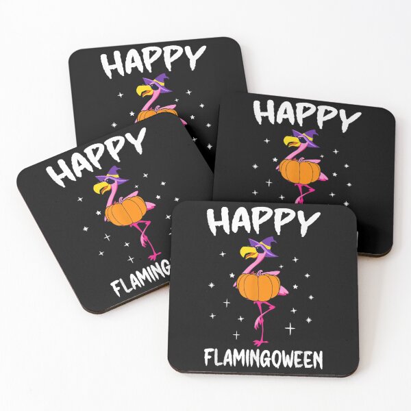 Item preview, Happy Flamingoween Witch Pumpkin Mummy Flamingo Halloween designed and sold by Meledinamayaleo.