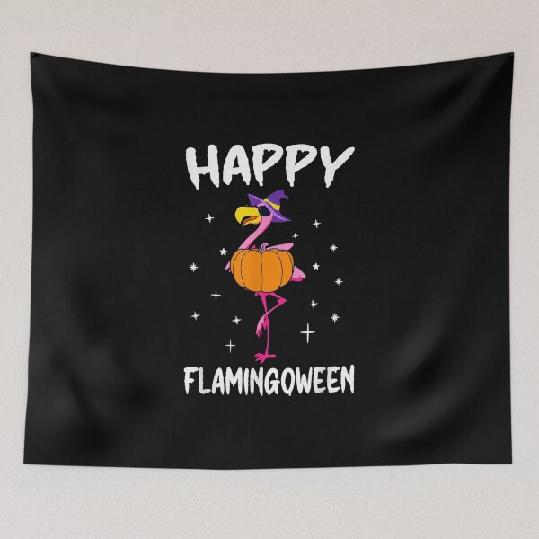 Item preview, Happy Flamingoween Witch Pumpkin Mummy Flamingo Halloween designed and sold by Meledinamayaleo.