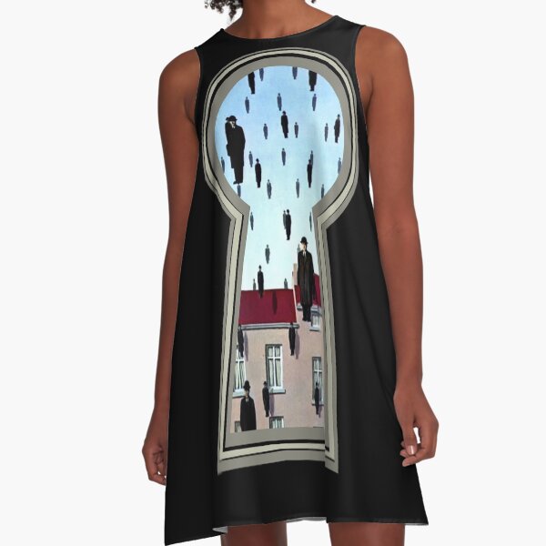 "Magritte from the lock" A-Line Dress