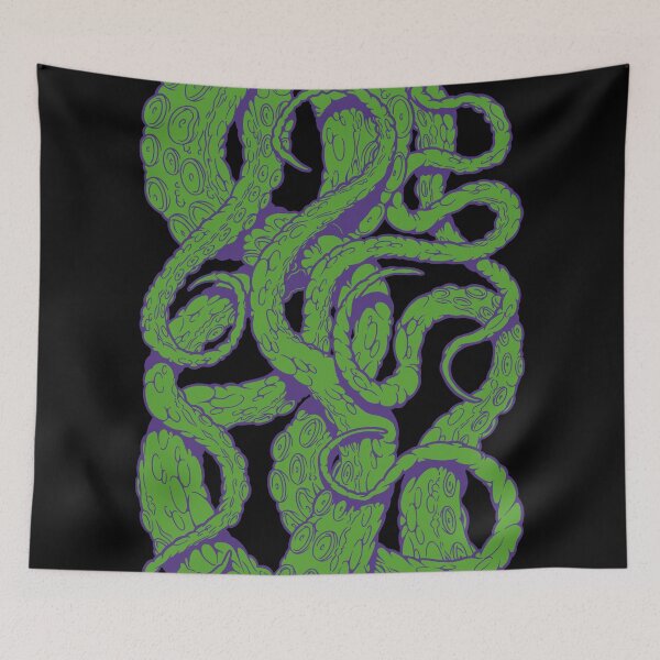 Item preview, Tentacles (green / violet) designed and sold by Marsh Merch.