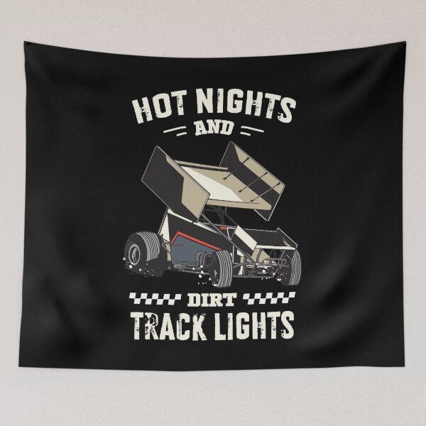 Item preview, Hot Nights Dirt Racing Sprint Car Race Lover Quote designed and sold by MrEddie10.