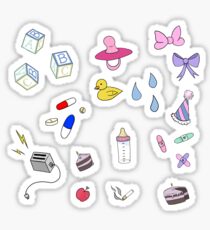 Melanie Martinez themed doodle set Sticker