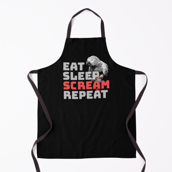 Item preview, Eat Sleep Scream Repeat African Congo Grey Parrot designed and sold by Alienphysique.