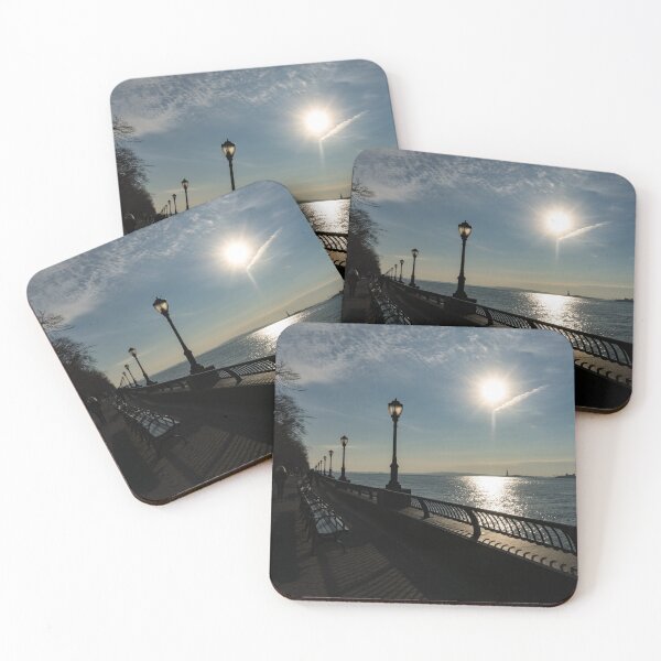 Item preview, Brilliant Sunny Walk on the Esplanade - Hudson River, Manhattan, New York City, USA designed and sold by Georgia Mizuleva.