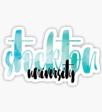Stockton University Watercolor Sticker