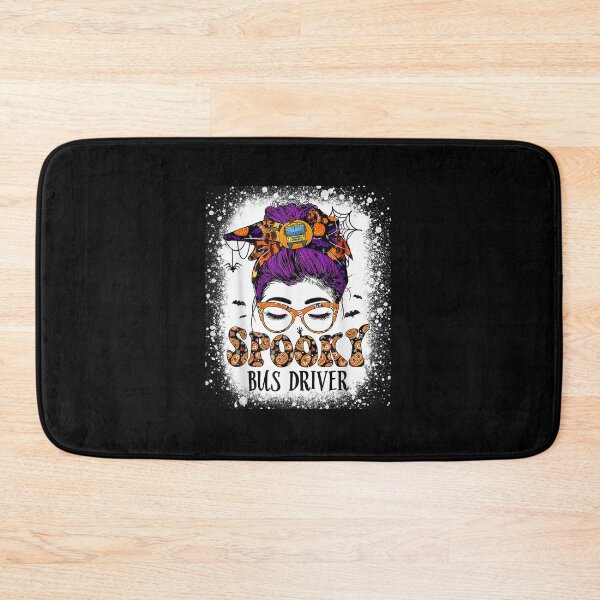 Item preview, Spooky Bus Driver Halloween Messy Bun Hair School Bus Driver designed and sold by Meledinamayaleo.