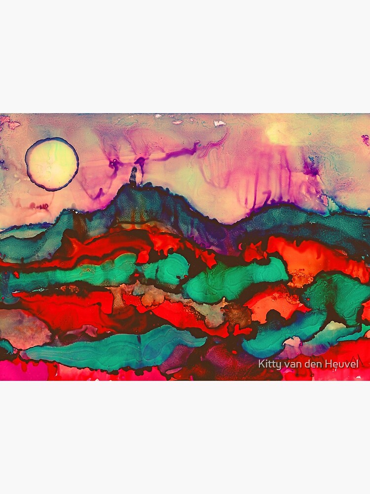 Into the Wild, watercolor abstract, floral abstract painting on yupo paper
