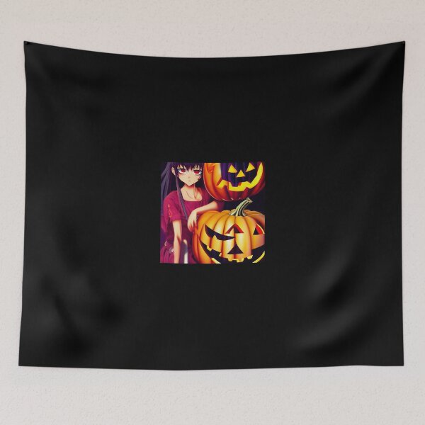 Item preview, Girl hanging with some Pumpkins designed and sold by AnEyeForAi.