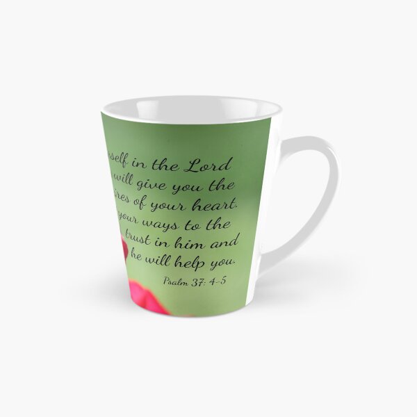 Item preview, Red Rose with Psalm 37:4-5 designed and sold by AngelaBishop.
