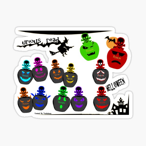 Halloween Perfume Bottle Emoji  Sticker