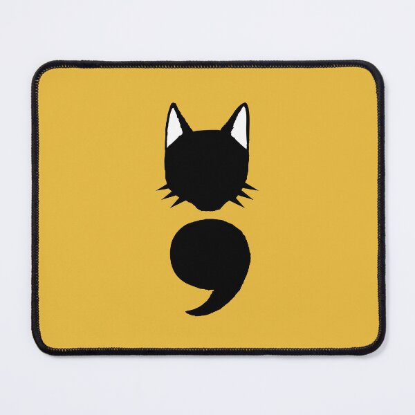 Item preview, Semicolon Cat designed and sold by THROUGH-LIFE.