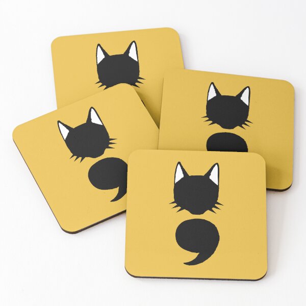 Item preview, Semicolon Cat designed and sold by THROUGH-LIFE.