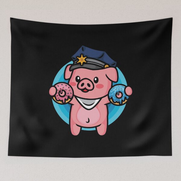 Item preview, Pig Police Farmer Officer Funny Pig Cop Donut Doughnut Lover designed and sold by DoSt-997.