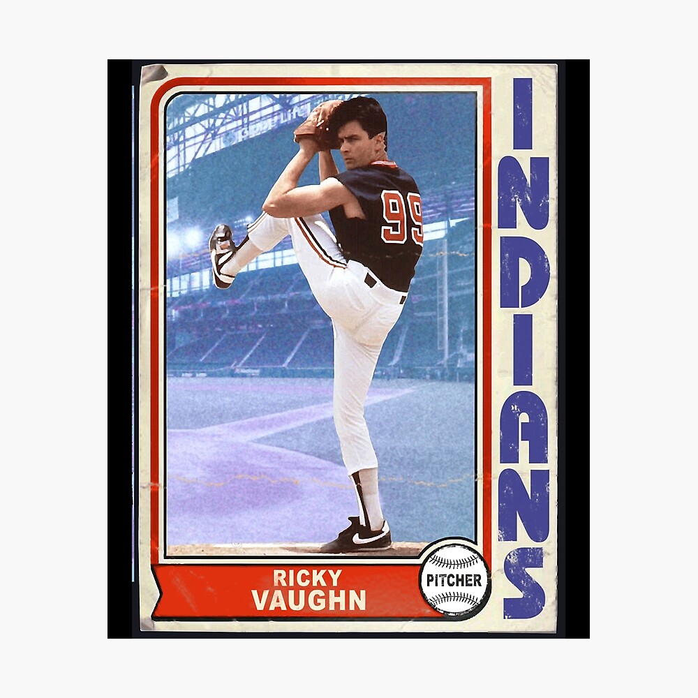 Ricky Wild Thing Vaughn Trading Card Sticker for Sale by alhern67