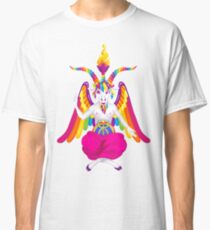 1997 Neon Rainbow Baphomet NOW WITH GOAT/UNICORN NIPPLES Classic T-Shirt