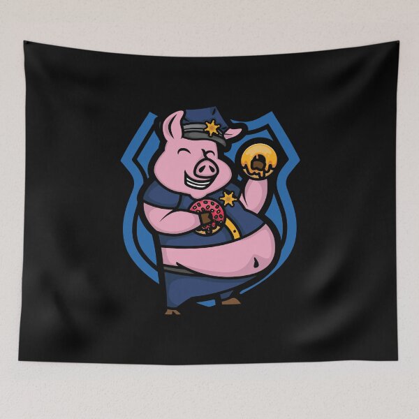 Item preview, Pig Police Farmer Officer Funny Pig Cop Doughnut Donut Lover designed and sold by DoSt-997.