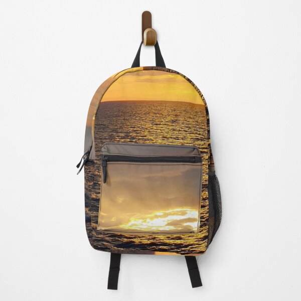 Item preview, Gold cloudy sky colors during a sunset in the sea designed and sold by Pixtela ..