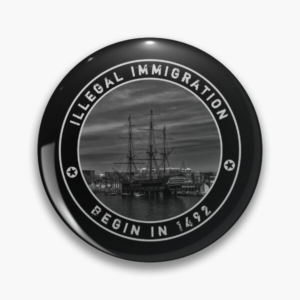 Item preview, Columbus day, Illigal immigration begin in 1492 designed and sold by roxBRO.