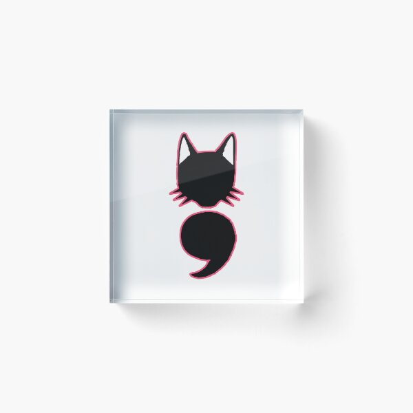 Item preview, Semicolon Cat designed and sold by THROUGH-LIFE.