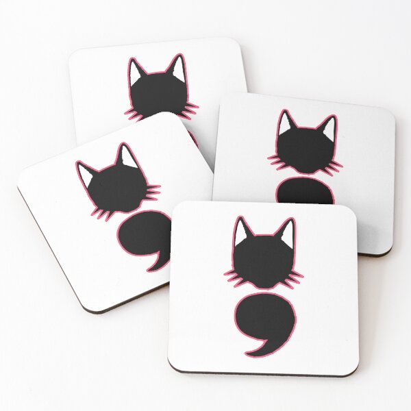 Item preview, Semicolon Cat designed and sold by THROUGH-LIFE.