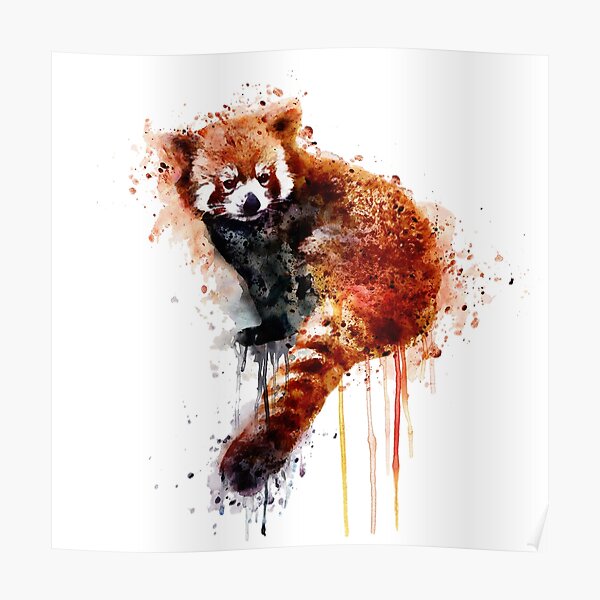 Red Panda Poster By Caracatita75 Redbubble