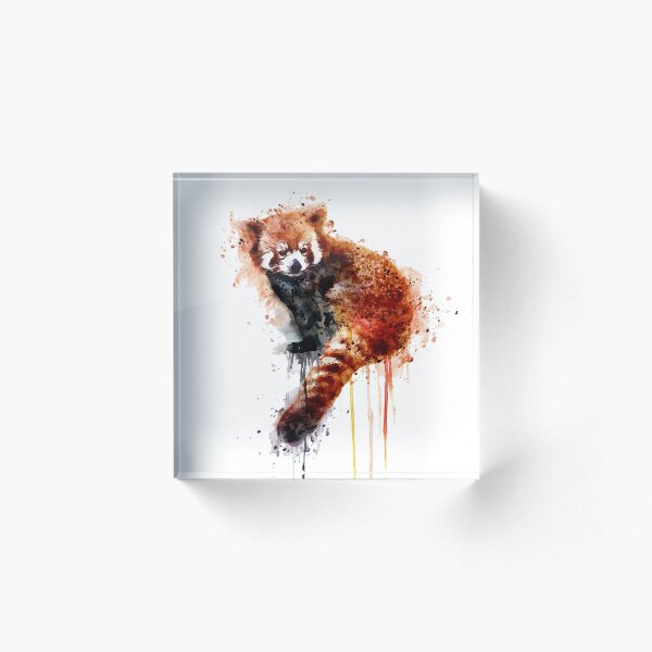 Red Panda Acrylic Block