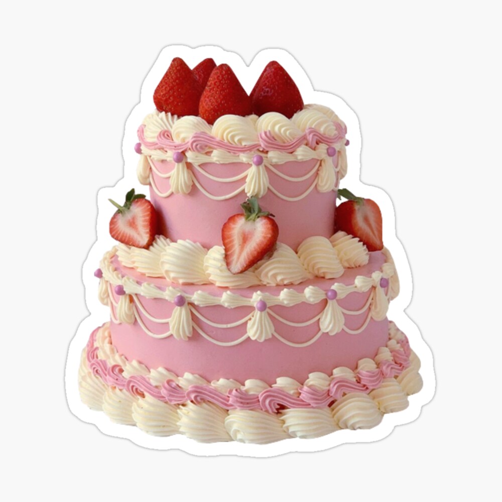 Strawberry cake slice, png | PNGWing