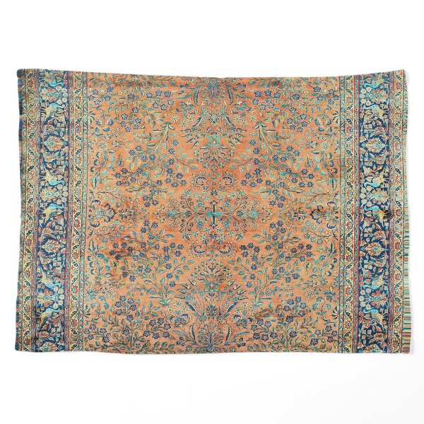 Manchester Kashan Floral Persian Carpet Print Pet Blanket