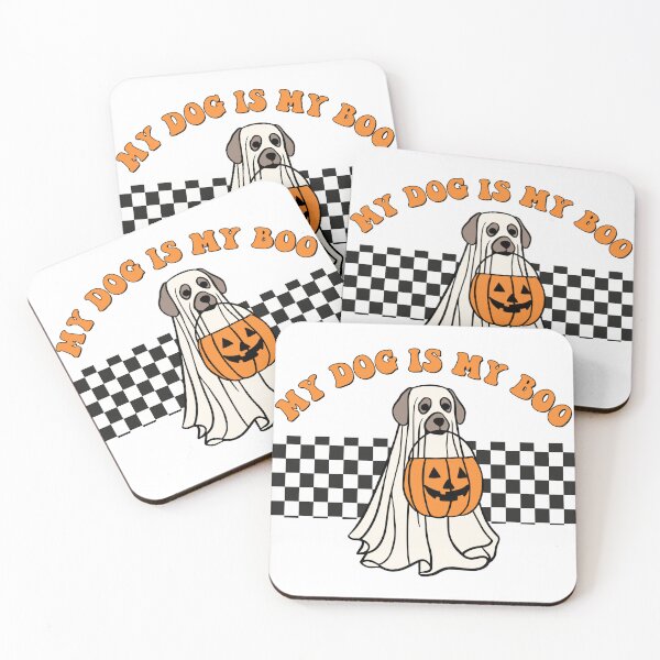 Item preview, My Dog Is My Boo Halloween ghost dog designed and sold by Omega Puff.