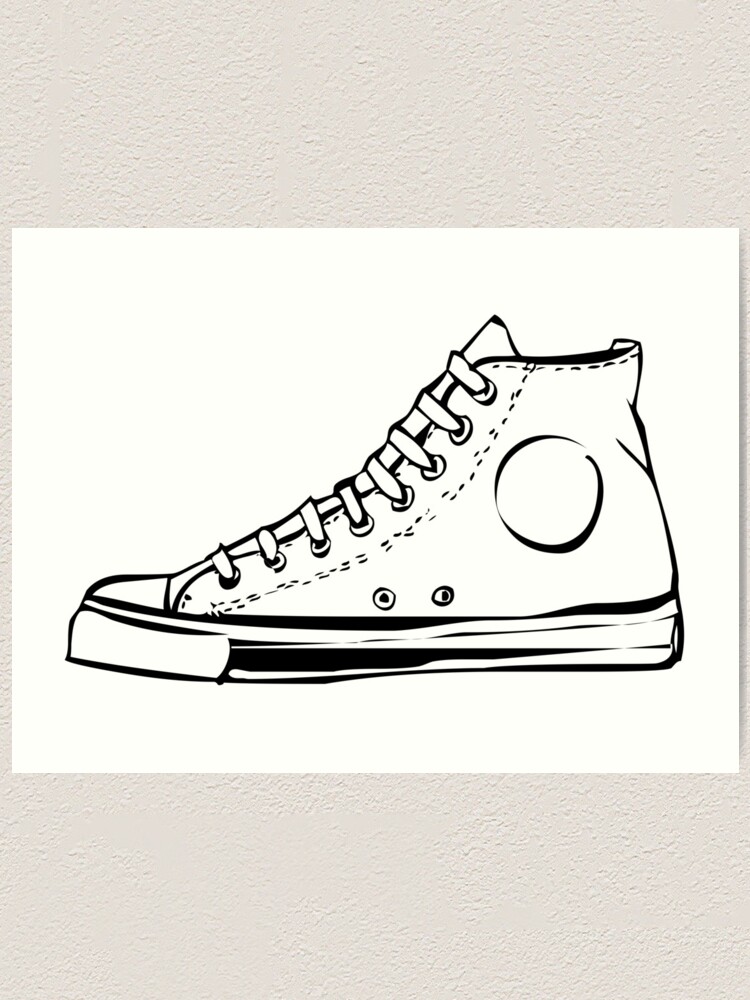 White converse clearance drawn on