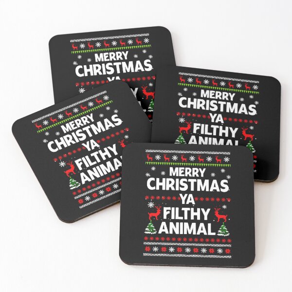 Item preview, Merry Christmas Ya Filthy Animal Ugly Christmas Sweater designed and sold by Simeon	 Dorelus.