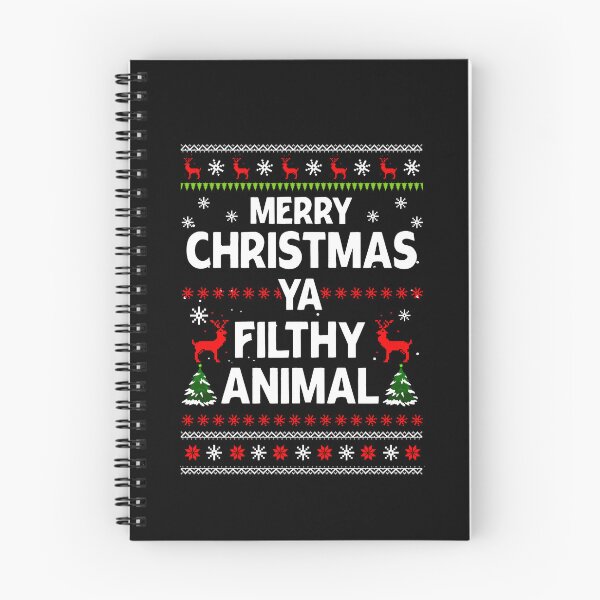 Item preview, Merry Christmas Ya Filthy Animal Ugly Christmas Sweater designed and sold by Simeon	 Dorelus.