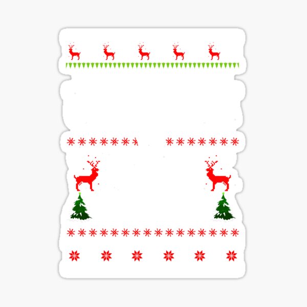 "Merry Christmas Ya Filthy Animal Ugly Christmas Sweater" Sticker for ...