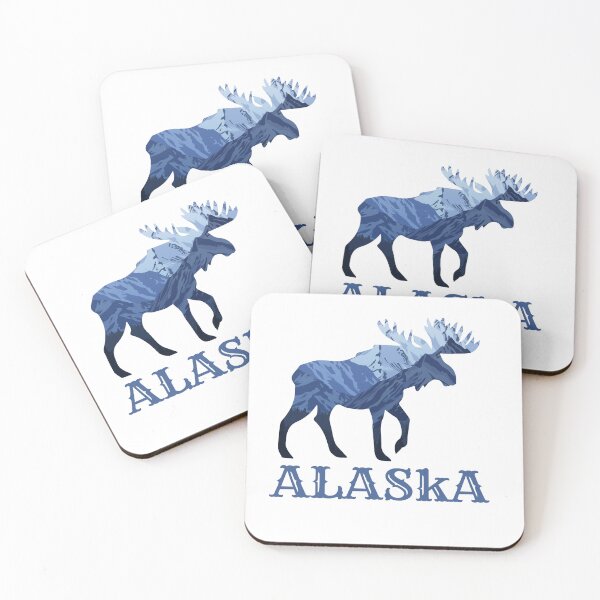 Item preview, Alaska Moose Snowy Mountain, Alaska Day Moose, Moose lover, Moose gift mama , Friends, Parents gifts designed and sold by JustGift.