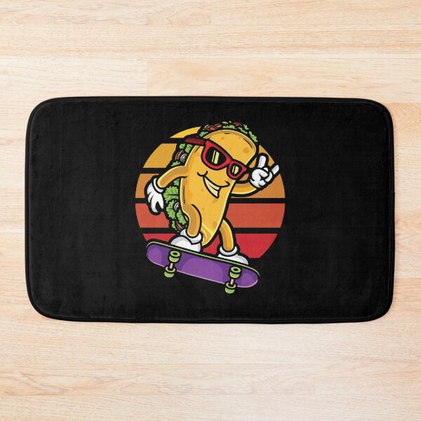 Item preview, Skateboard Taco Skater Mexican Retro Foodie Skateboarder designed and sold by DoSt-997.