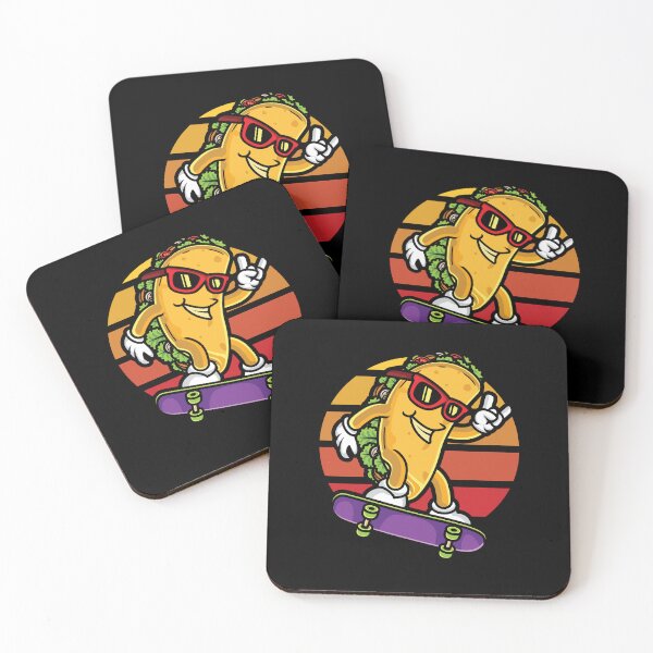 Item preview, Skateboard Taco Skater Mexican Retro Foodie Skateboarder designed and sold by DoSt-997.